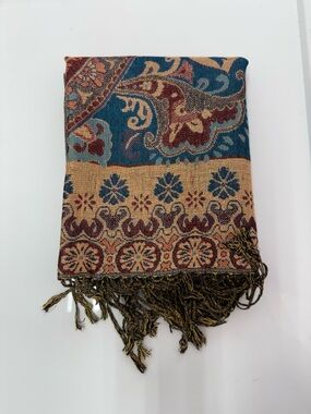 New | Limited Edition: Denim Blue Shimmer Pashmina Shawl